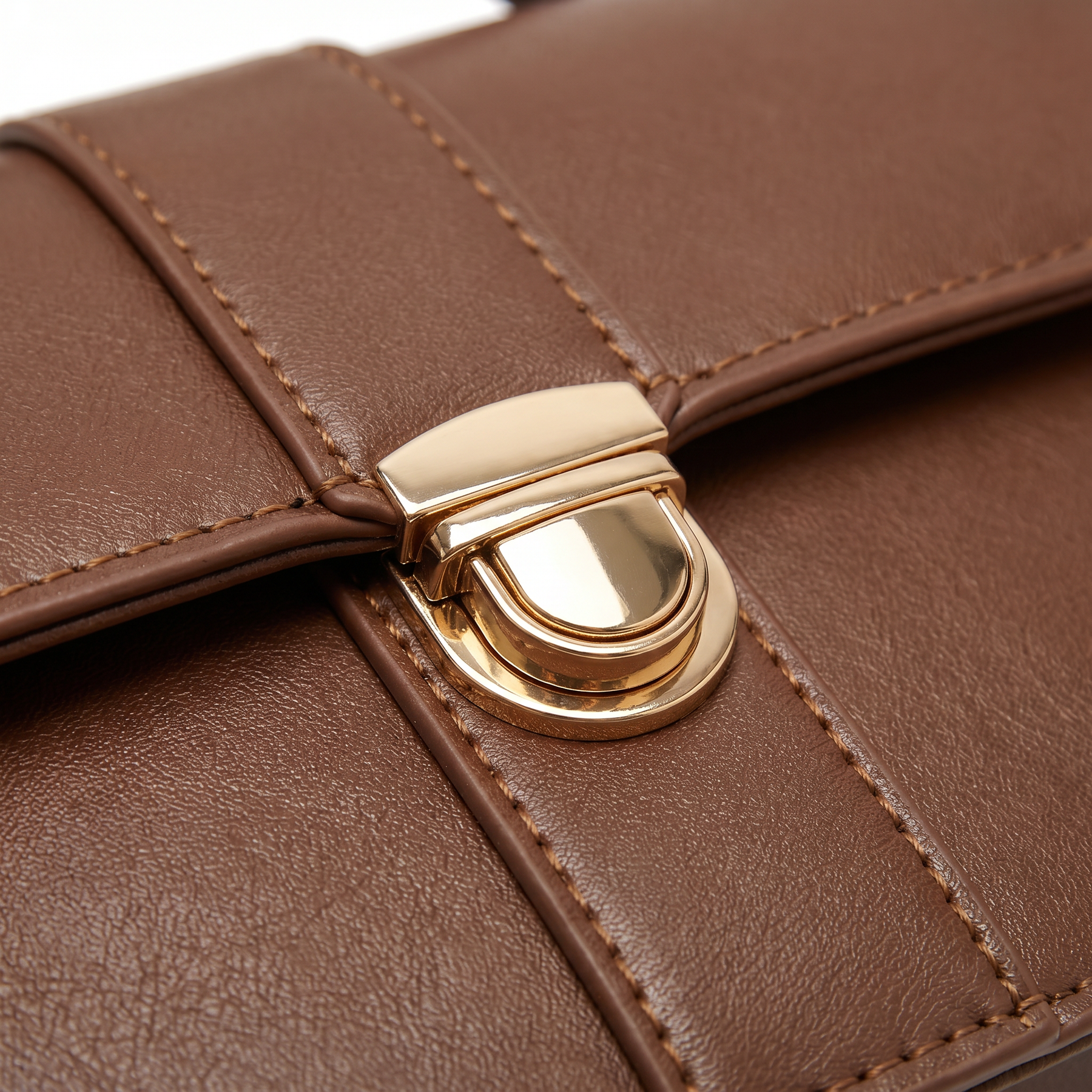 Bolsa Feminina de Couro Legítimo com Alça de Mão Estruturada – Amelia