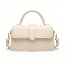 Bolsa Feminina de Couro Legítimo com Alça de Mão Estruturada – Amelia