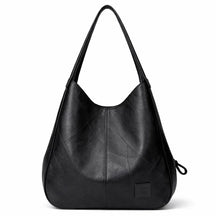 Bolsa Feminina de Couro Premium Hobo com Textura Patchwork – Bordeaux