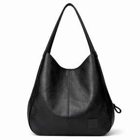 Bolsa Feminina de Couro Premium Hobo com Textura Patchwork – Bordeaux