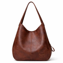 Bolsa Feminina de Couro Premium Hobo com Textura Patchwork – Bordeaux