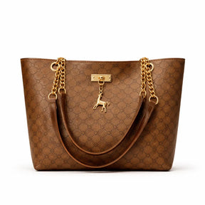 Bolsa Feminina de Couro Legítimo com Alça de Corrente – Palermo
