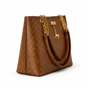 Bolsa Feminina de Couro Legítimo com Alça de Corrente – Palermo