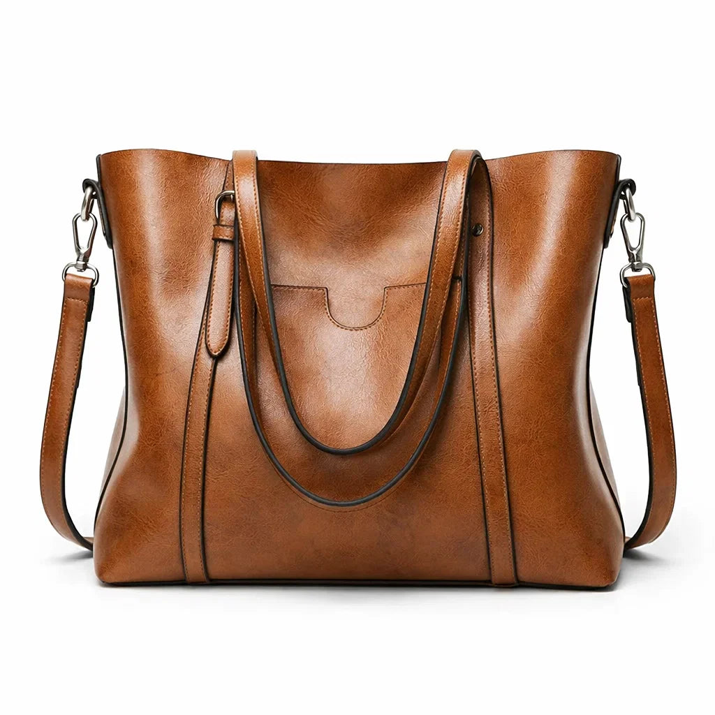 Bolsa Feminina de Couro Premium Estruturada com Alça Transversal – Nápoles