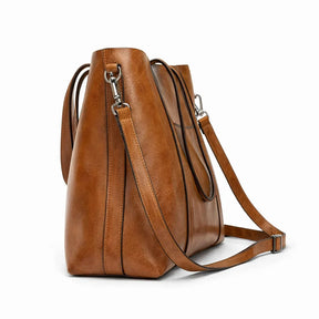 Bolsa Feminina de Couro Premium Estruturada com Alça Transversal – Nápoles