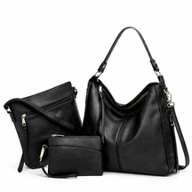 Kit de Bolsas Femininas de Couro Premium 3 em 1 com Hobo, Crossbody e Clutch – Corsica