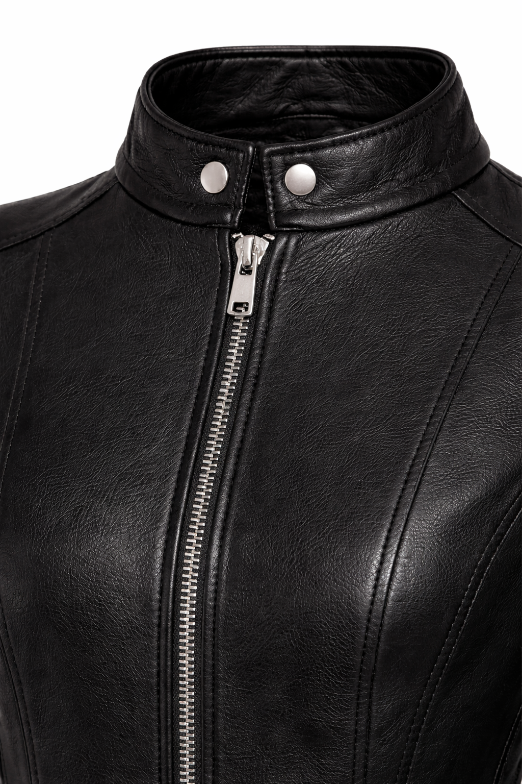 Jaqueta Feminina de Couro Premium Matelassê Estilo Biker – Verona