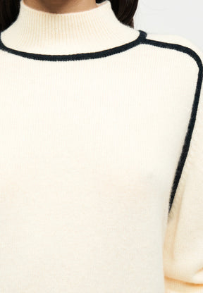 Suéter Feminino Gola Alta Cashmere Oversized – Nina