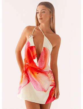 Vestido Floral Rosa - Arizona