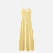 Vestido de Cetim com Alça Ajustável