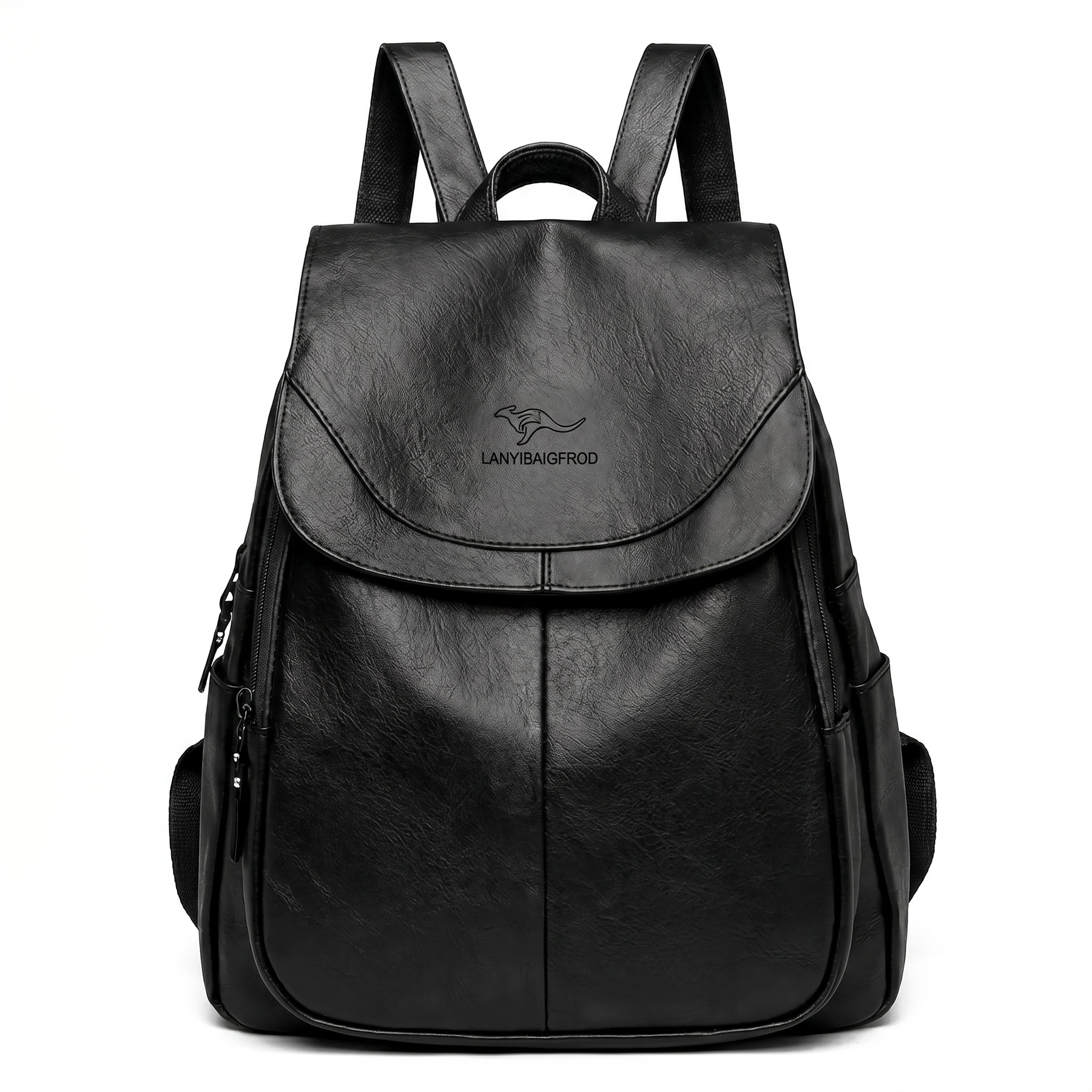 Mochila Feminina de Couro Legítimo com Aba Frontal – Torino