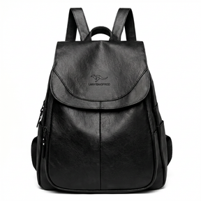 Mochila Feminina de Couro Legítimo com Aba Frontal – Torino