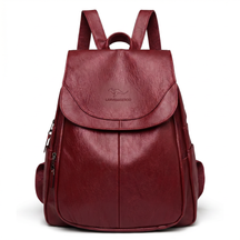 Mochila Feminina de Couro Legítimo com Aba Frontal – Torino