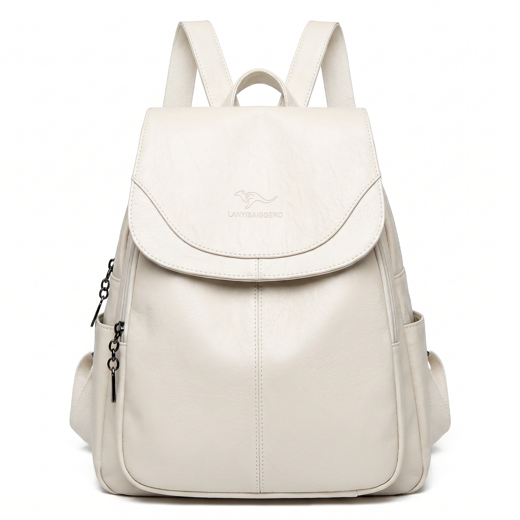 Mochila Feminina de Couro Legítimo com Aba Frontal – Torino