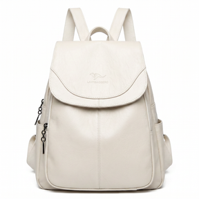 Mochila Feminina de Couro Legítimo com Aba Frontal – Torino