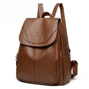 Mochila Feminina de Couro Legítimo com Aba Frontal – Torino