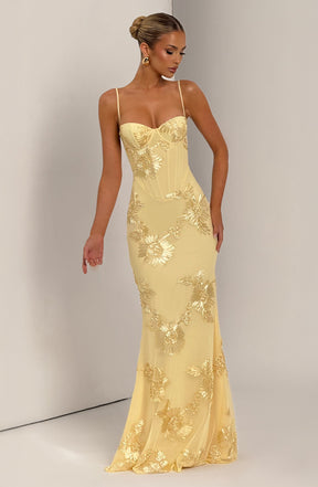 Vestido Longo com Estampa Floral – Nefertiti