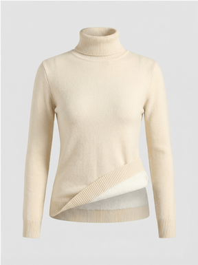 Suéter de Inverno Feminino com Gola Alta