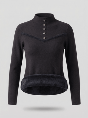 Suéter Peluciado com Botões - Touch