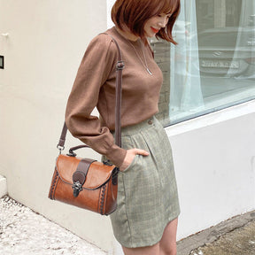 Bolsa Feminina Transversal em Couro Legítimo - Anne