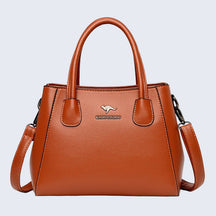 Bolsa de Couro Legítimo Feminina Transversal - Patrícia