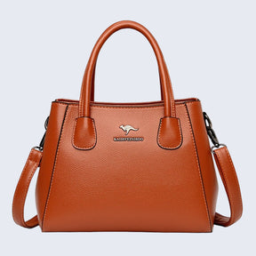 Bolsa de Couro Legítimo Feminina Transversal - Patrícia