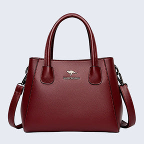 Bolsa de Couro Legítimo Feminina Transversal - Patrícia