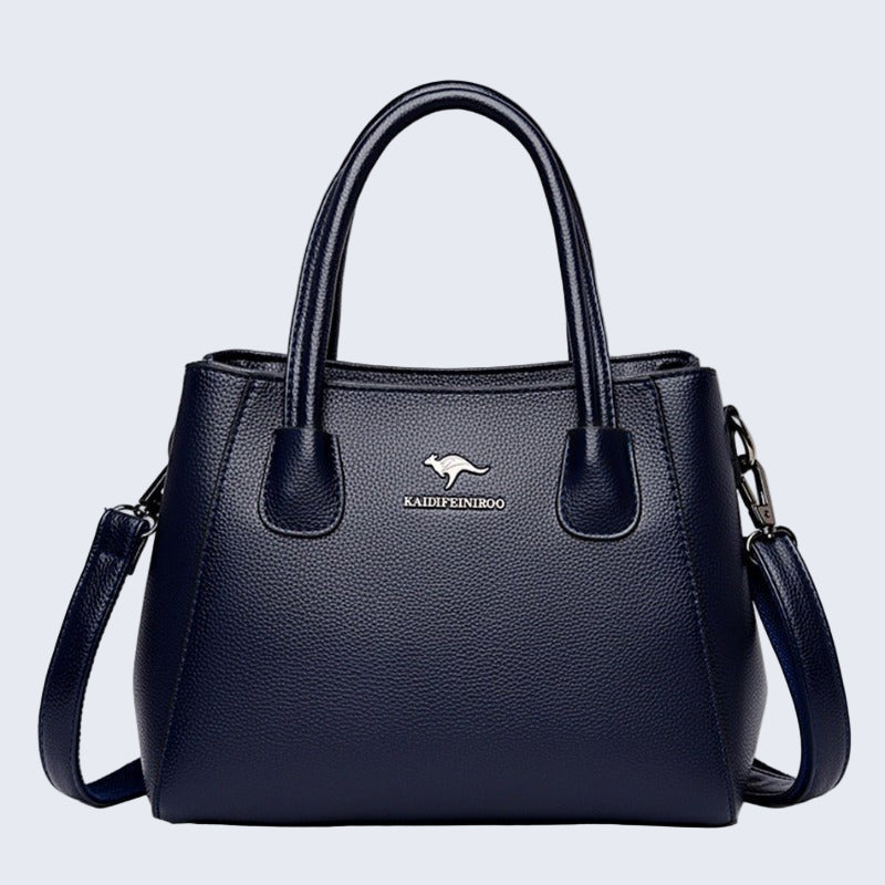 Bolsa de Couro Legítimo Feminina Transversal - Patrícia