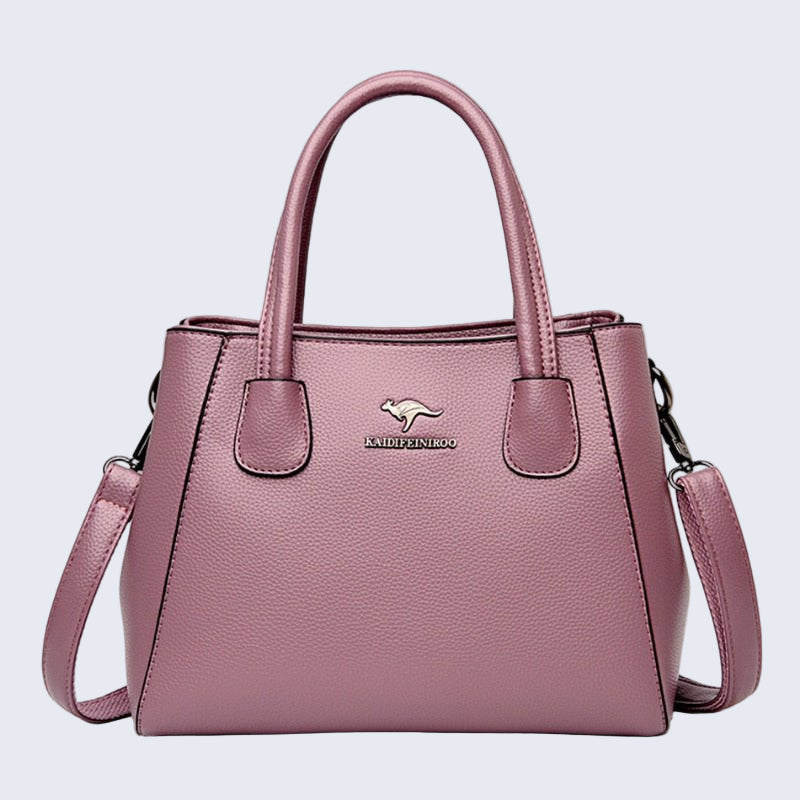 Bolsa de Couro Legítimo Feminina Transversal - Patrícia