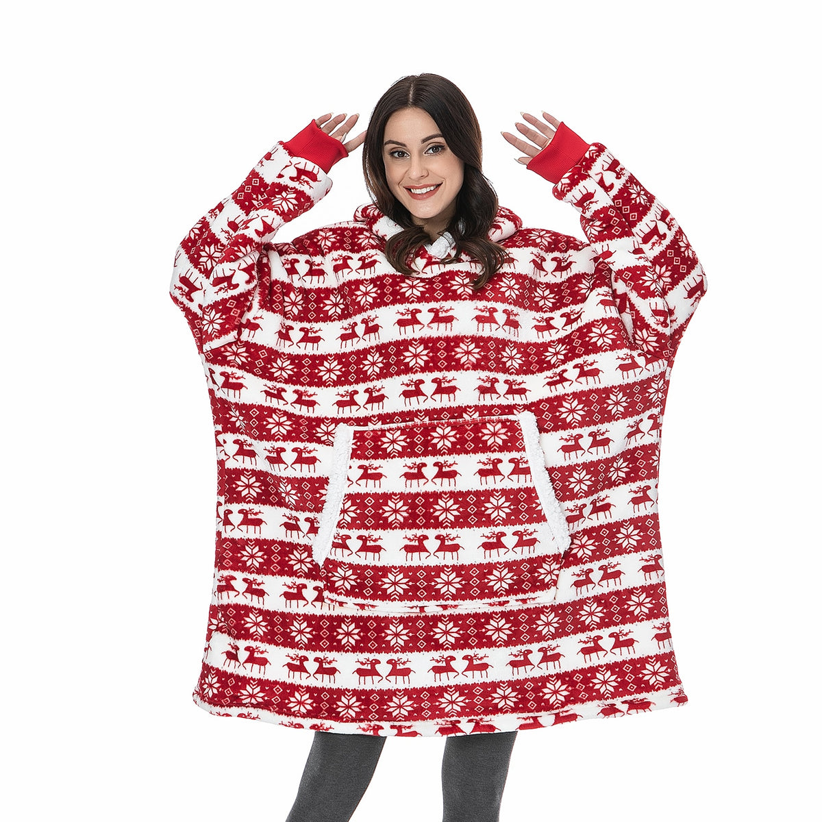 Pijama de Cobertor Peluciado Angorá - Christimas
