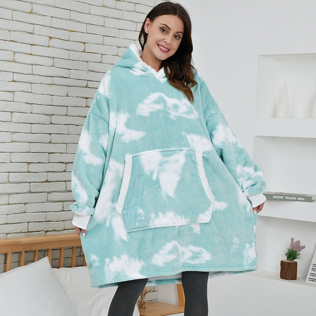 Pijama de Cobertor Peluciado Angorá  - Nuvem