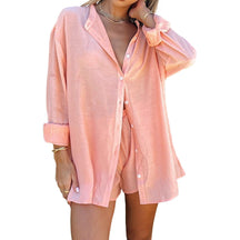 Conjunto de Blusa e Short Feminino em Linho - Mari