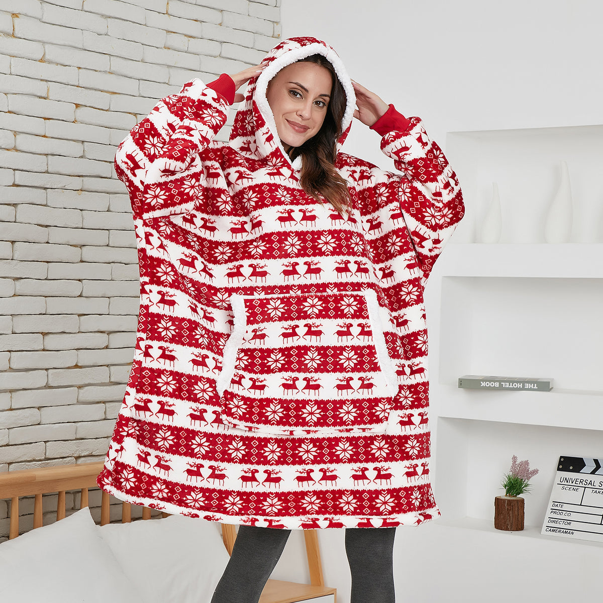 Pijama de Cobertor Peluciado Angorá - Christimas