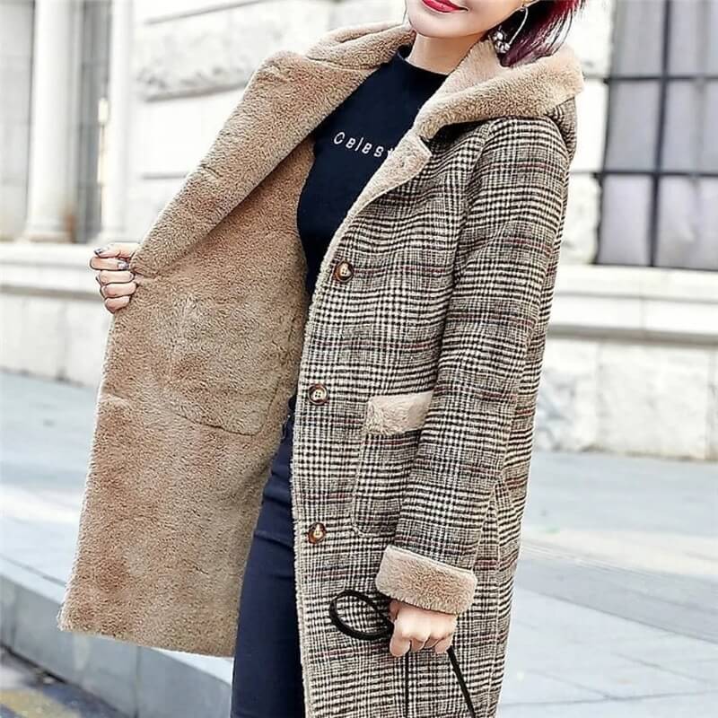Roupas de Frio  moda inverno  Jaquetas  jaqueta para frio feminina  jaqueta feminina para inverno  jaqueta de couro feminina  Inverno  FRIO  casacos e jaquetas  casacos  casaco feminino  casaco de lâ batida  casaco de luxo  casaco de inverno  Casaco