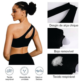 Top Fitness Feminino Firme e Confortável - Larie